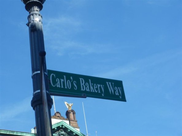 There is an actual street sign... Hard to miss... ;) 